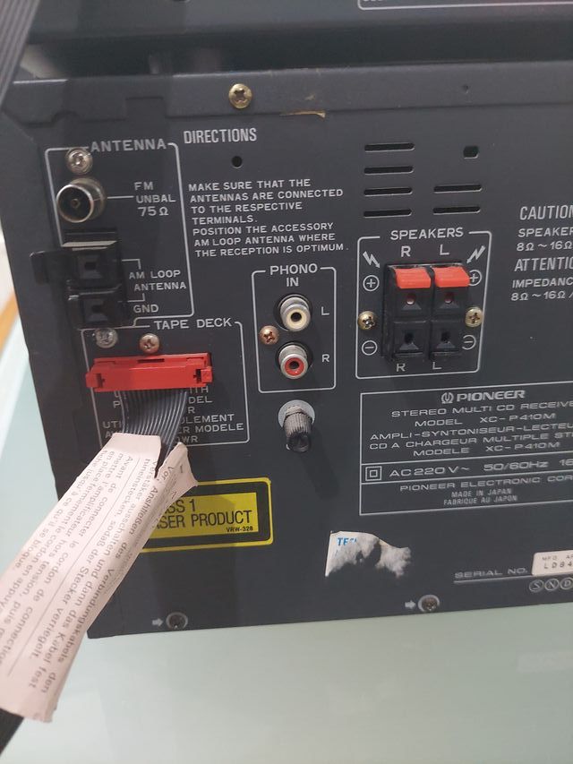 Mini cadena Pioneer CT-P410WR