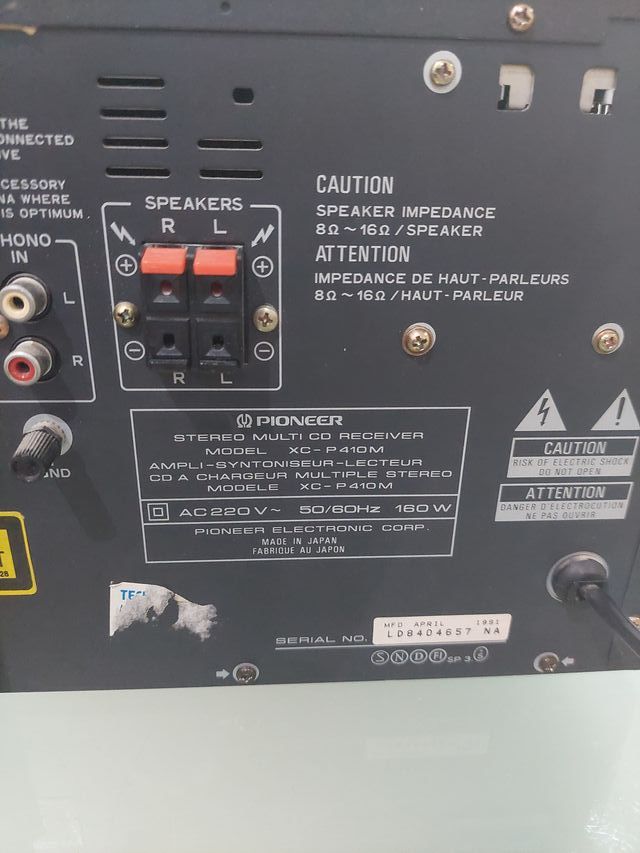 Mini cadena Pioneer CT-P410WR