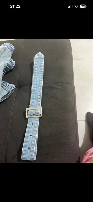 Vestitino in jeans con cintura