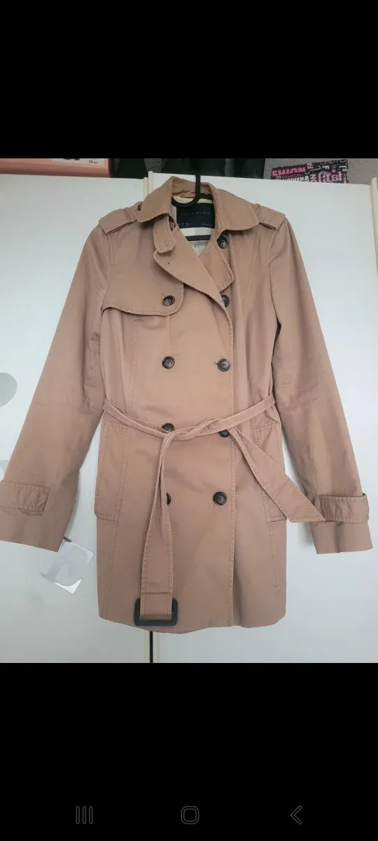 Gabardina Zara Talla M Beige