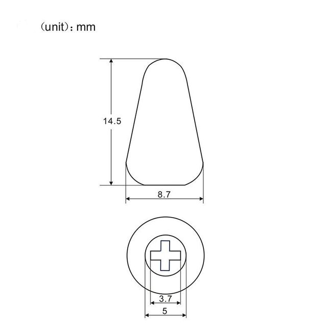 3 Capuzes Stratocaster TIPS CUP Selector Guitarra