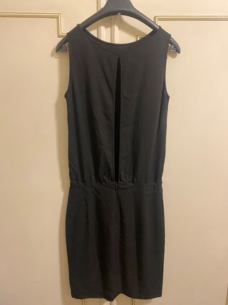 Tubino nero con dettaglio metallizzato