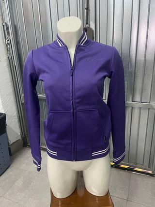 Sudadera Converse Morada Cremallera Talla S