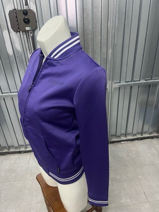 Sudadera Converse Morada Cremallera Talla S