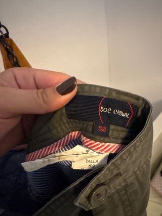 Pantalón corto cargo verde