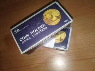 Soportes de cartón para monedas (50 uds)