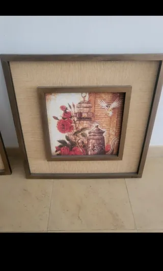 2 Cuadros Decorativos Florales