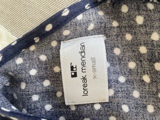 Vestido azul lunares S