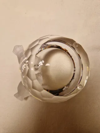 Figura "Bird Bath" cristal tallado Swarovski