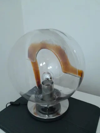 Lampada Toni Zuccheri Vetro e Metallo