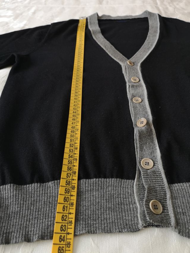 Cárdigan Florentino Lana Negro Talla M