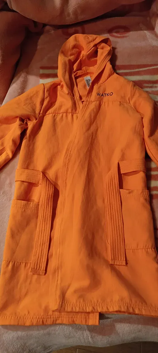 Albornoz Decathlon 5-6 años Naranja