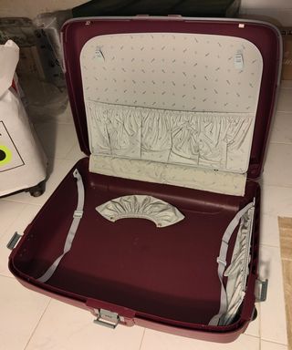 Valigia Roncato, rigida cm 78x60x25, colore prugna