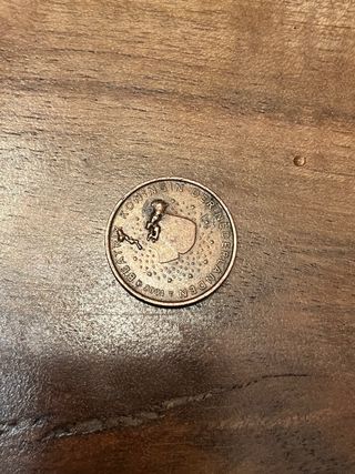 Moneda 5 céntimos Euro (con exceso de material)