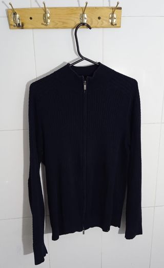 Jersey Massimo Dutti Azul Marino Cremallera