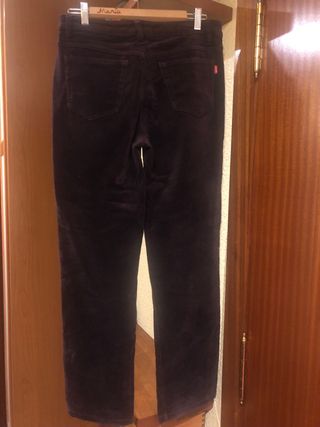 Pantalón mujer pana aterciopelado