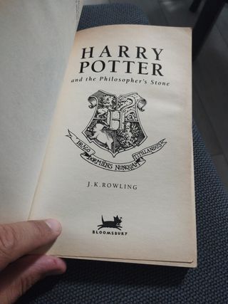 Harry Potter and the Philosopher's Stone first ed.