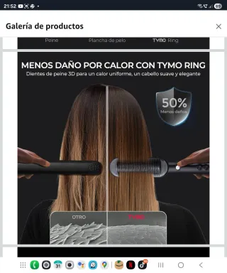 Plancha de pelo TYMO en perfecto estado