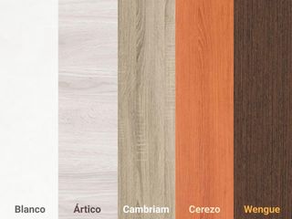 Armario de madera color beige y marrón