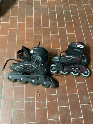 Pattini in linea neri Oxxilane