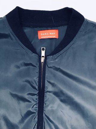 Zara Hombre Chaqueta estilo Baseball - Bomber, M