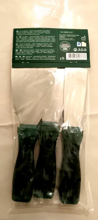 Set 3 Espátulas Acero Inox