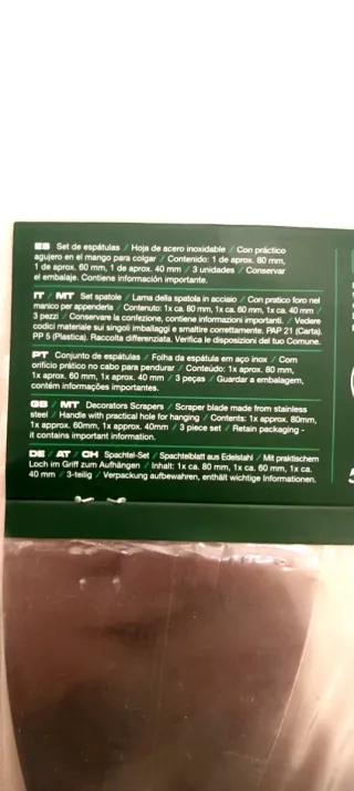 Set 3 Espátulas Acero Inox