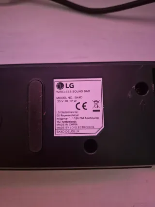 Barra de Sonido LG Negra