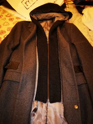 Cappotto lana grigio Daniele Alessandrini L