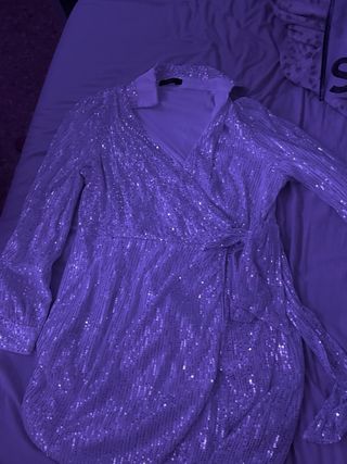 Vestido elegante lentejuelas fiesta