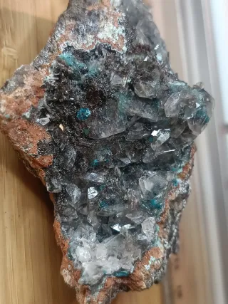 3 piezas de Auricalcita y calcita de Mina Ojuela.