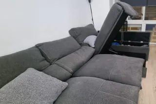 Sofá eléctrico con chaiselongue
