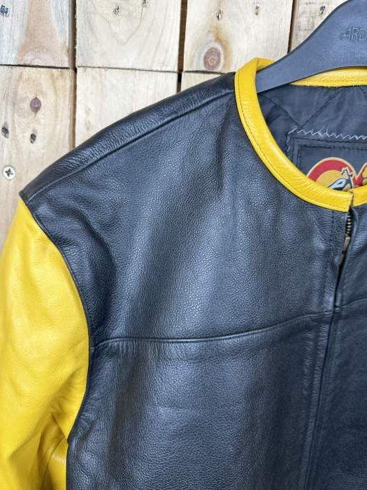 CHAQUETA T-M DE MOTO GARIBALDI AMARILLO 