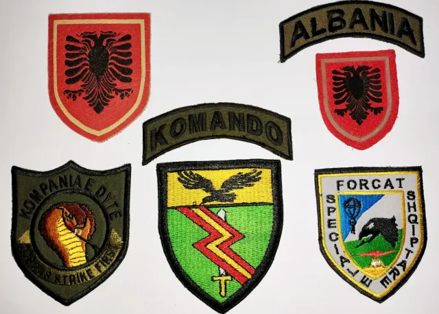 Lote 7 Parches Fuerzas Especiales Albania