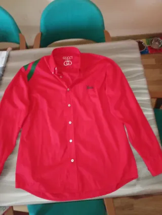 Camisa Gucci Roja Talla XL
