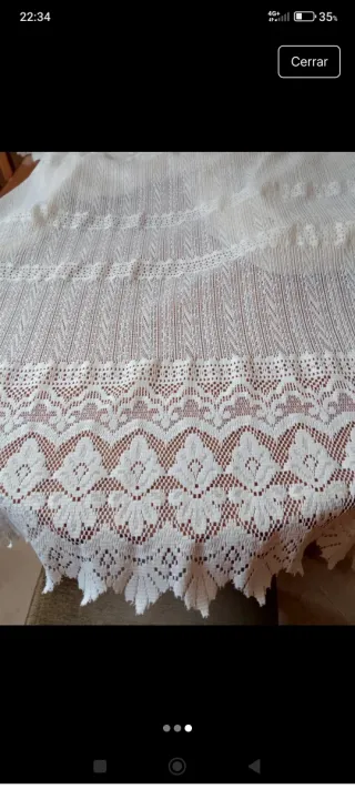 Cortinas de tela beige . 300 cm o más.