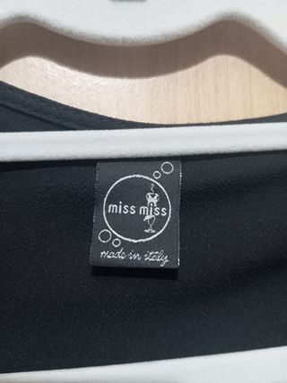 Vestido negro y estampado animal Talla M