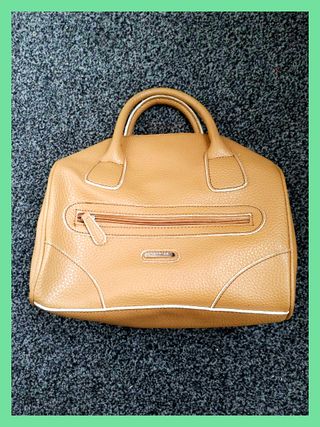 Borsa Carpisa Pelle Beige Cammello italy 25x25