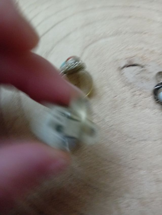 3 anelli argento pietre multicolor