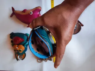 Monederos llaveros animales cuero