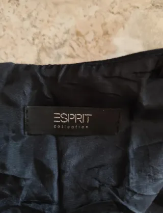 Vestido negro midi vintage Esprit