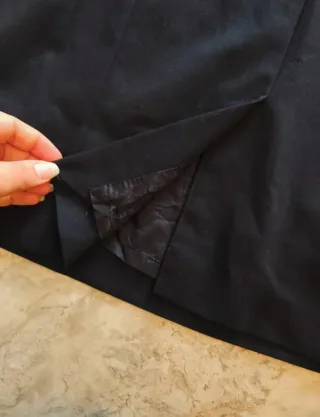 Vestido negro midi vintage Esprit