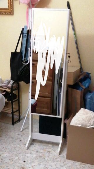 Specchio per gioielli bianco