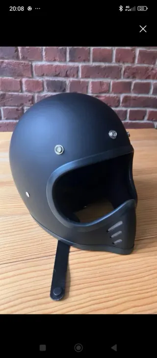 Casco integral negro mate