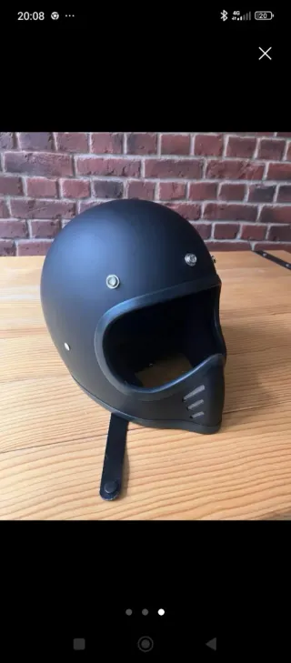 Casco integral negro mate