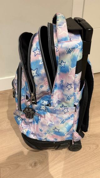 Mochila Totto estrellas azul y rosa