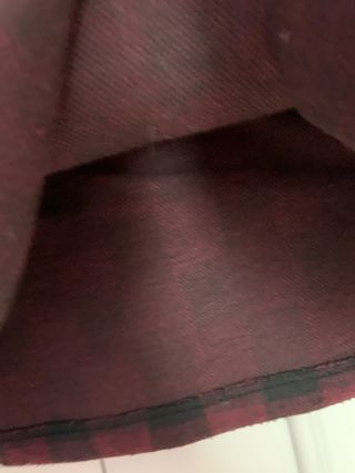 Jersey - sudadera a cuadros granate y negra