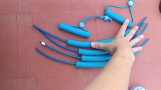 Parti della sedia a rotelle per cani blu/verde acqua