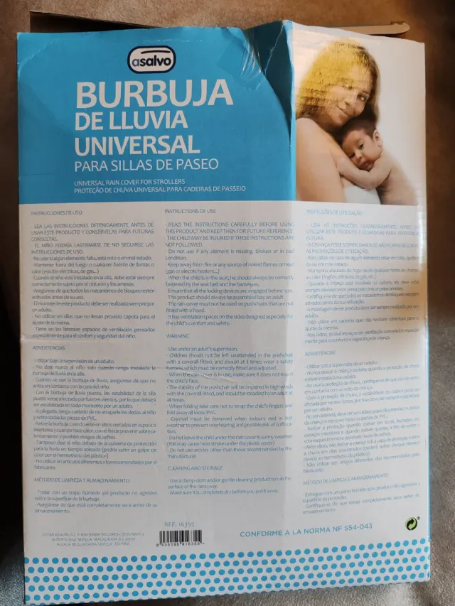 Chubasquero universal para carro bebe