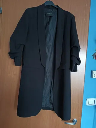 Blazer lungo nero taglia M